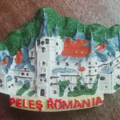 M3 C3 - Magnet frigider - tematica turism - Castelul Peles - Romania 41