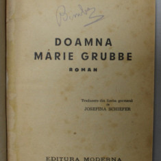 DOAMNA MARIE GRUBBE , roman de JENS PETER JACOBSEN , 1942