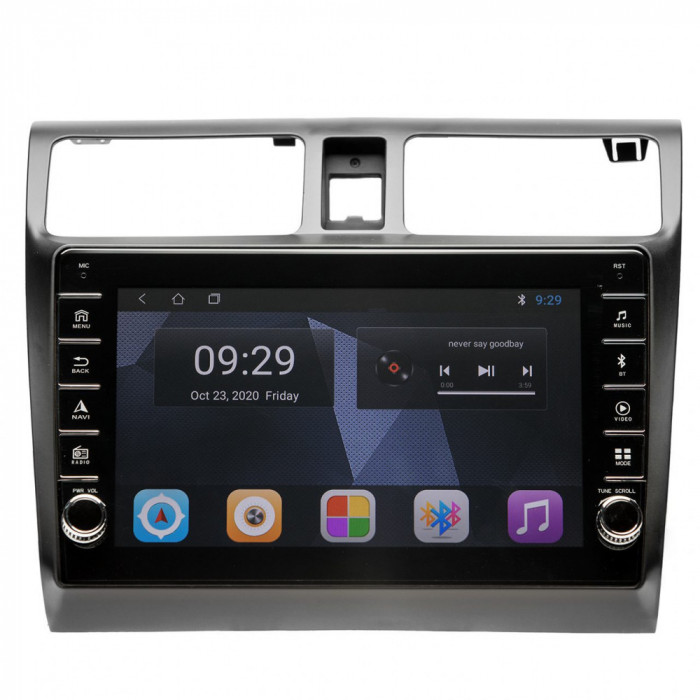 Navigatie Suzuki Swift 2004-2010 AUTONAV Android GPS Dedicata, Model PRO Memorie 64GB Stocare, 4GB DDR3 RAM, Butoane Laterale Si Regulator Volum, Disp