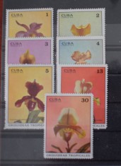 TS24/01 Timbre Cuba - Nestampilat - Orhidee