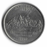 SUA quarter dollar 1999, New Jersey 1787