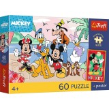 PUZZLE TREFL 60 PREMIUM PLUS KIDS MICKEY SI PRIETENII CU POSTER