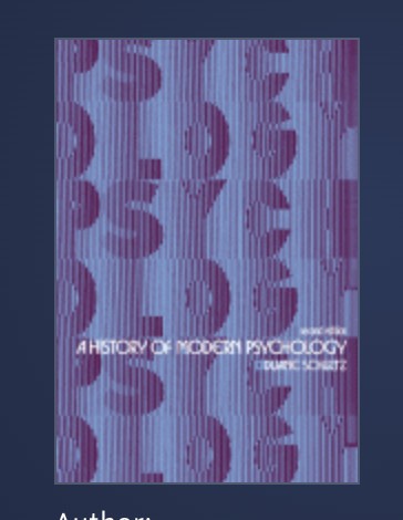 A history of modern psychology / Duane Schultz