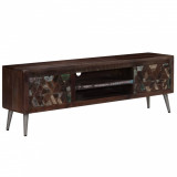 vidaXL Comodă TV, 140 x 30 x 45 cm, lemn masiv reciclat