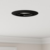 VidaXL Spoturi &icirc;ncastrate 24 buc Round GU10 Negru &Oslash;90 mm Oțel