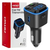 Transmitator auto FM Bluetooth AMiO cu microSD, USB-A, 2x USB-C, 12/24V