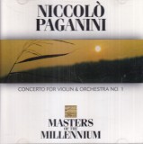 CD Niccol&ograve; Paganini - Concerto For Violin and Orchestra No. 1, Muzica Clasica, Weton-Wesgram, MM-2043, Stare Buna