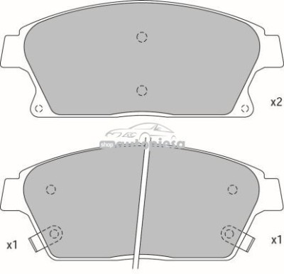 Set placute frana,frana disc OPEL ASTRA J GTC (2011 - 2016) KRIEGER 0950006351 foto