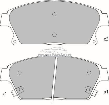 Set placute frana,frana disc OPEL ASTRA J GTC (2011 - 2016) KRIEGER 0950006351