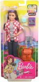 Papusa Barbie Travel Skipper cu rucsac si accesorii de calatorie