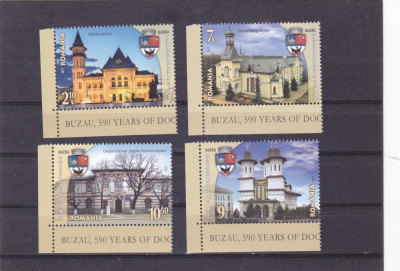 ROMANIA 2021 - 590 ANI ATESTARE DOCUMENTARA BUZAU, MNH - LP 2316 foto