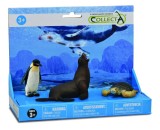 Set de 3 figurine pictate manual foca, pinguin si testoasa
