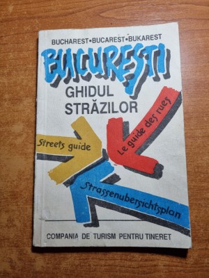 bucuresti, ghidul strazilor - din anul 1991 foto