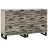 Bufeturi 2 pcs Alb 60 x 33.5 x 75 cm Lemn masiv de mango