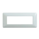 Rama Bticino Matix SAM4806BBNE, 6 module, alb, pentru priza / intrerupator
