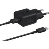 Incarcator Retea cu Cablu USB-C, 25W, 3A, 1 X USB-C, Negru, Samsung