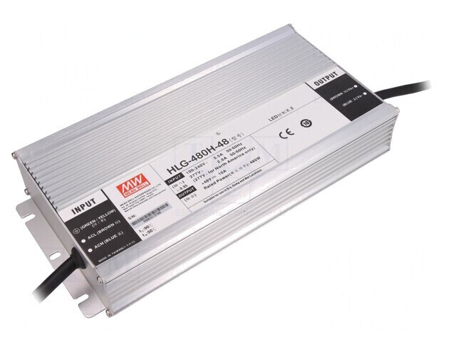 Alimentator LED 480W 48VDC 10A IP67