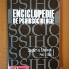 ENCICLOPEDIE DE PSIHOSOCIOLOGIE de SEPTIMIU CHELCEA, PETRU ILUT 2003