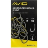 Carlige AVID Armorok Hooks Snag, Nr.2, 10buc/pac