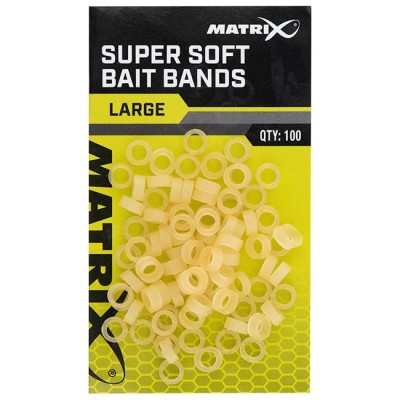 Inele Elastice Matrix Super Soft Bait Bands Large 100pcs foto