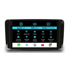 Navigatie Dedicata Mercedes Benz ML W164 GL X164 (2005 - 2012),QuadCore, 9Inch, 4Gb Ram, 64Gb Stocare, Carplay