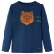Tricou pentru copii cu m&acirc;neci lungi, bleumarin, 104 13120