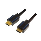 CABLU video LOGILINK, HDMI (T) la HDMI (T), 3m, premium, conectori auriti, rezolutie maxima 4K UHD (3840 x 2160) la 60 Hz, ver. 2.0b, w. ethernet, neg