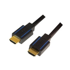 CABLU video LOGILINK, HDMI (T) la HDMI (T), 3m, premium, conectori auriti, rezolutie maxima 4K UHD (3840 x 2160) la 60 Hz, ver. 2.0b, w. ethernet, neg foto