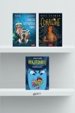 Pachet 3 romane grafice (Coraline, Vrăjitoarele, Toate p&acirc;nzele sus) - Neil Gaiman, P. Craig Russe...