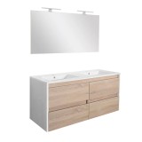 Porto Prime 120 stejar alb-sonoma complet