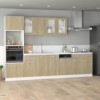 Gossi dulap cuptor microunde, stejar sonoma, 60 x 57 x 207 cm, pal