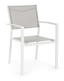 Cumpara ieftin Set 6 scaune gradina alb taupe Hilde 57x60x88 cm