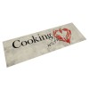Gossi covor bucatarie lavabil, text cooking/ardei, 45x150 cm, catifea