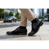 Pantofi barbati negri din piele naturala &ndash; eleganti &amp; casual, confort zilnic - 858NN