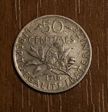 Cumpara ieftin Moneda Franta 50 Centimes 1918 Argint 0.835
