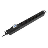 Pdu Rack 19 Inch 7 Prize Siguranta 16A 2M Emtex, Oem