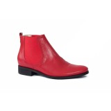Ghete din piele Sunny rosii