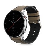 Curea pentru Huami Amazfit GTR (47mm)/Amazfit GTR 2, Kwmobile, Verde, Piele naturala, 54018.107