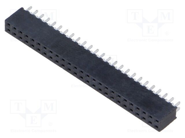 Conector şiruri pini mamă 50 PIN 2mm aurit THT SAMTEC