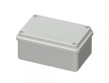 Doza aplicata patrata 120x80x50mm IP56 pentru distributie jonctiune ABS rezistenta UV fara presetupe margini netede, Elettrocanali
