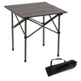 Cumpara ieftin Masa Pliabil Mercaton, pentru Gradina sau Caming, Plastic HDPE, Impermeabila, 53x51x50, Maro