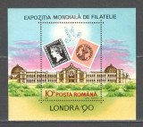 Romania.1990 Expozitia filatelica LONDRA-Bl. ZR.846