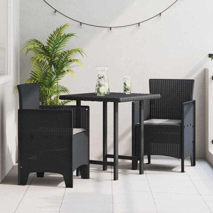 vidaXL Scaun pentru Grădină 2 pcs Antracit Dimensiune: 53 x 49 x 85 cm 847450