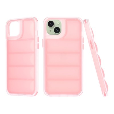 Husa iPhone 15 Plus Techsuit Wave Shield, roz foto