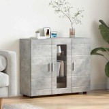 vidaXL Bufet cu raft cu ușă Gri beton 55.5 x 29 x 100 cm Lemn compozit 880304