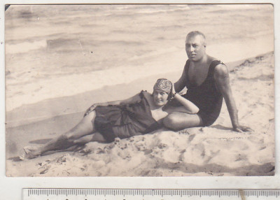 bnk foto Pe plaja Techirghiol - 1926 foto