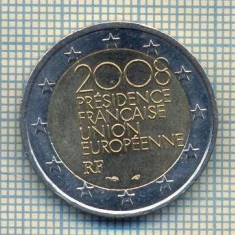 12064 MONEDA -FRANTA -2 EURO- ANUL 2008 -PRESEDINTIA FR. UE-STAREA CARE SE VEDE