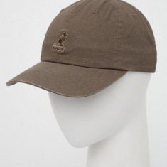 Kangol șapcă din bumbac culoarea verde, cu imprimeu K5165HT.SM094-SM094