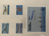 Serie timbre cu avioane, aviatie, nestampilate, MNH, Nestampilat