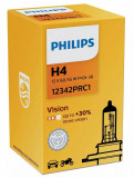 Bec Philips H4 P43T 12V 60/55W Vision +30% 12342PRC1